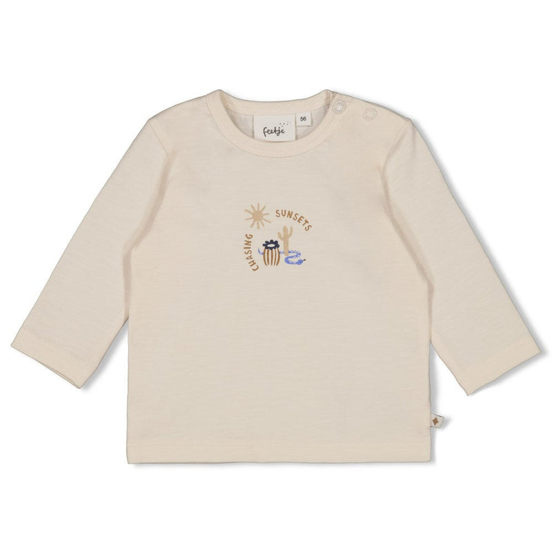 Jongens Longsleeve - Sssiesta van Feetje in de kleur Offwhite in maat 86.