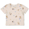 Jongens T-shirt AOP - Sssiesta van Feetje in de kleur Offwhite in maat 86.