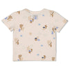 Jongens T-shirt AOP - Sssiesta van Feetje in de kleur Offwhite in maat 86.
