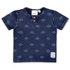 Jongens T-shirt AOP - Sssiesta van Feetje in de kleur Indigo in maat 86.