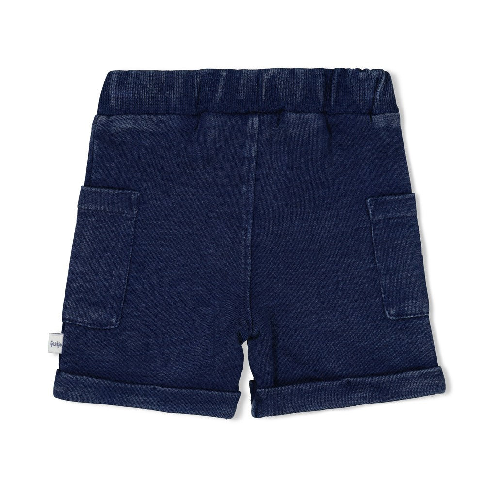 Jongens Short jogg denim - Sssiesta van Feetje in de kleur Indigo in maat 86.