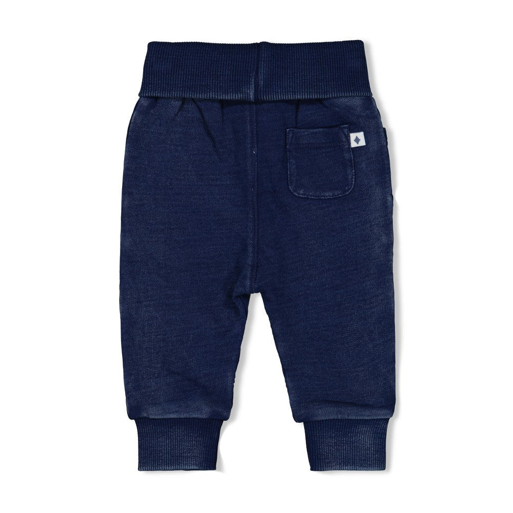 Jongens Broek jogg denim - Sssiesta van Feetje in de kleur Indigo in maat 86.