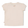 Meisjes T-shirt met crochet zakje - Flower Ranch van Feetje in de kleur Offwhite in maat 86.