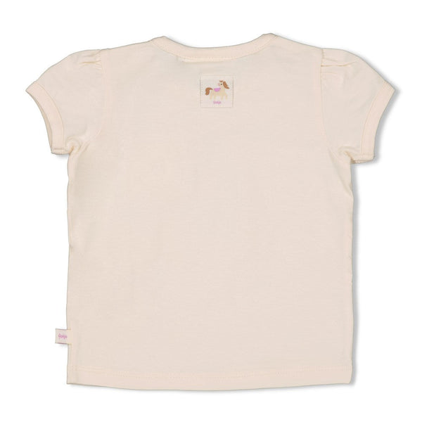 Feetje T-shirt met crochet zakje - Flower Ranch