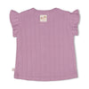 Meisjes Top pointelle rib - Flower Ranch van Feetje in de kleur Violet in maat 86.