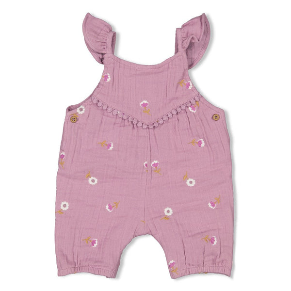 Meisjes Jumpsuit mousseline AO embroidery - Flower Ranch van Feetje in de kleur Violet in maat 86.