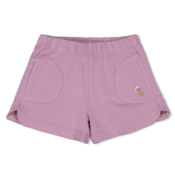 Meisjes Short - Flower Ranch van Feetje in de kleur Violet in maat 86.