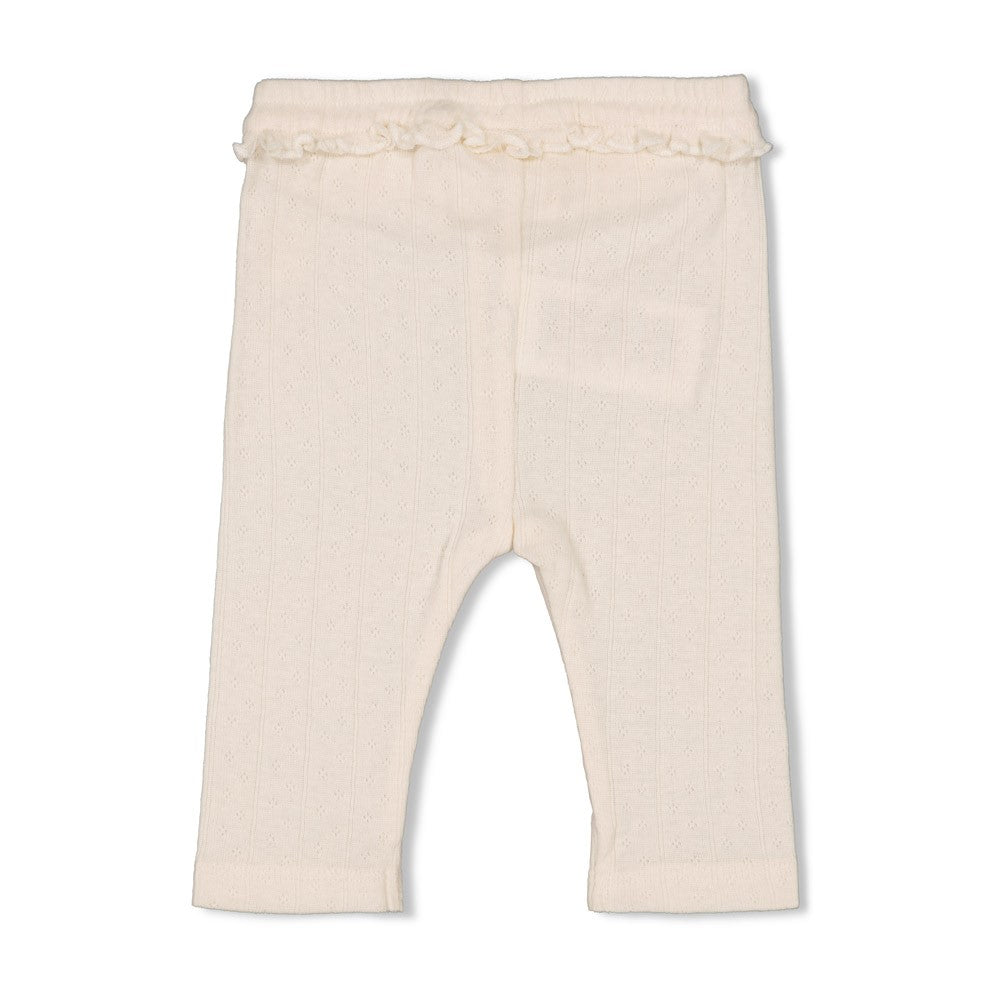 Meisjes Legging - Flower Ranch van Feetje in de kleur Offwhite in maat 86.