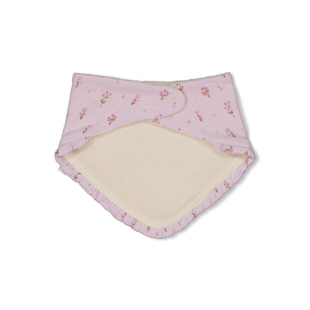 Meisjes Sjaal pointelle rib AOP - Flower Ranch van Feetje in de kleur Lila in maat 1.