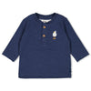 Jongens Longsleeve - Seaside Happiness van Feetje in de kleur Indigo in maat 86.