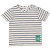 Jongens T-shirt streep - Seaside Happiness van Feetje in de kleur Offwhite in maat 86.