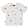 Jongens T-shirt AOP - Seaside Happiness van Feetje in de kleur Offwhite in maat 86.