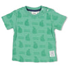 Jongens T-shirt AO badstof - Seaside Happiness van Feetje in de kleur Groen in maat 86.