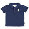 Jongens Polo - Seaside Happiness van Feetje in de kleur Indigo in maat 86.