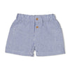 Jongens Short streep chambray - Seaside Happiness van Feetje in de kleur Chambray in maat 86.