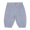 Jongens Broek streep chambray - Seaside Happiness van Feetje in de kleur Chambray in maat 86.