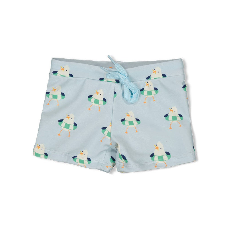 Jongens Zwembroekje AOP - Seaside Happiness van Feetje in de kleur Blauw in maat 86.