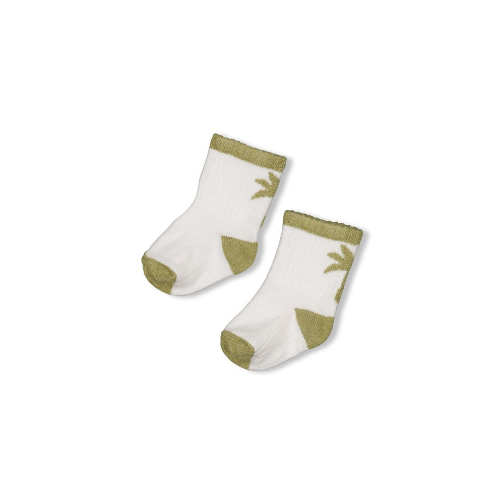 Jongens Sokken - Safari Savage van Feetje in de kleur Offwhite in maat 56-62.