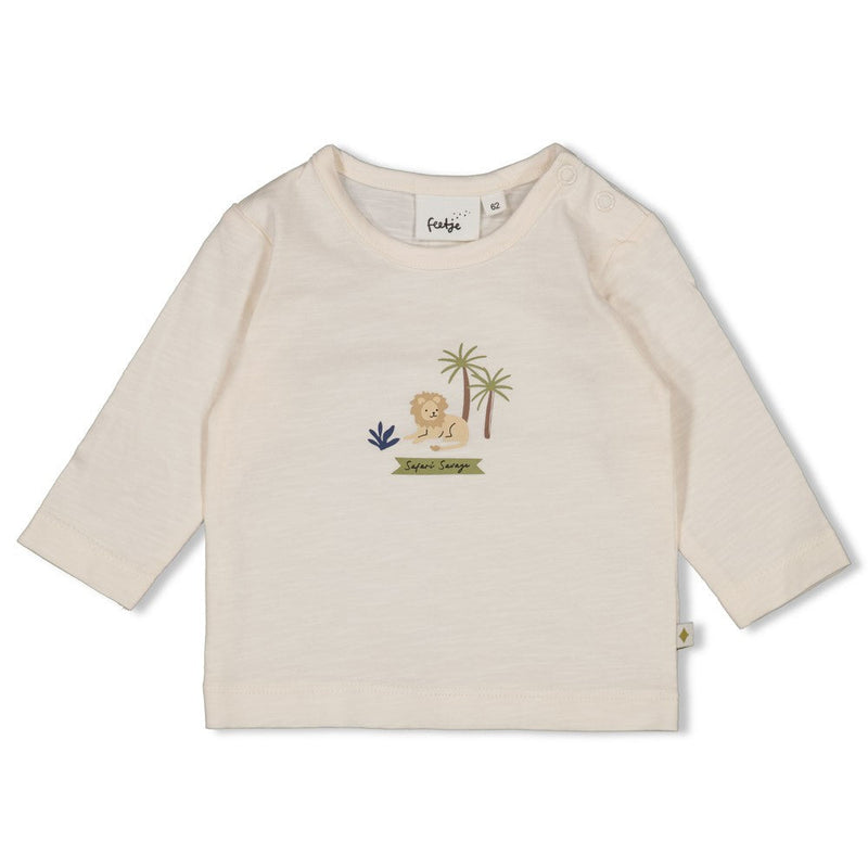 Jongens Longsleeve - Safari Savage van Feetje in de kleur Offwhite in maat 86.