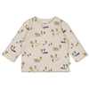 Jongens Longsleeve rib AOP - Safari Savage van Feetje in de kleur Offwhite in maat 86.