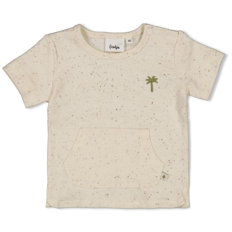 Jongens T-shirt - Safari Savage van Feetje in de kleur Offwhite in maat 86.