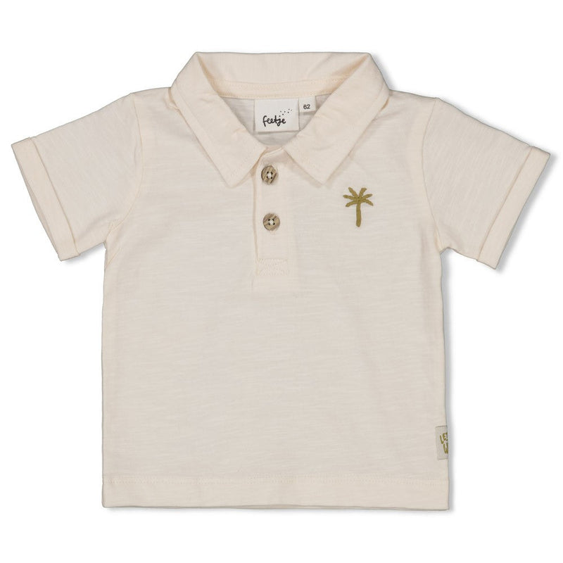 Jongens Polo - Safari Savage van Feetje in de kleur Offwhite in maat 86.