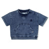 Jongens T-shirt jogg denim relaxed fit - Safari Savage van Feetje in de kleur L.blauw denim in maat 86.