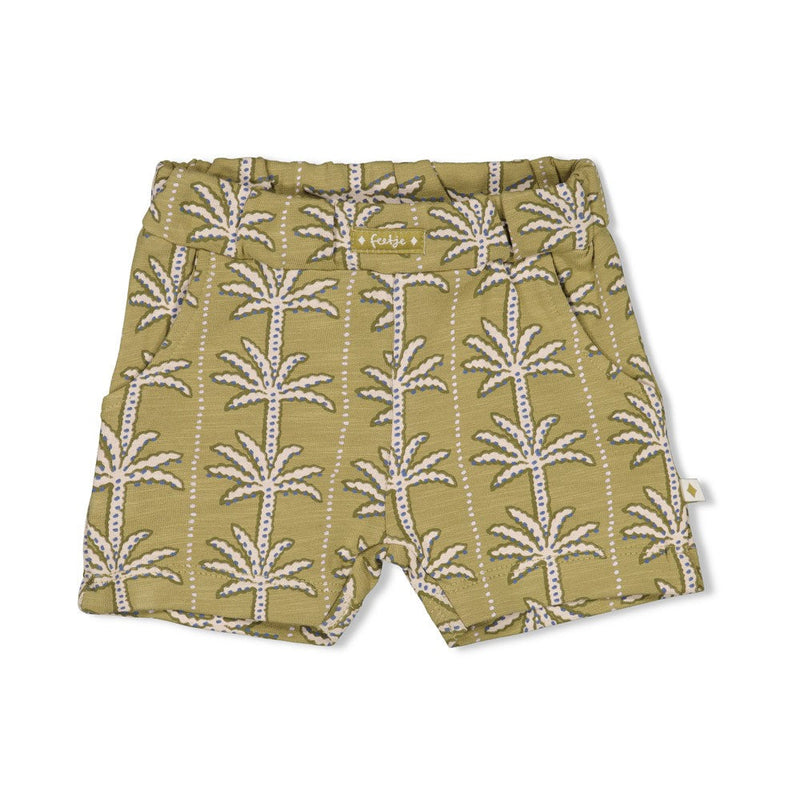 Jongens Short AOP - Safari Savage van Feetje in de kleur Groen in maat 86.
