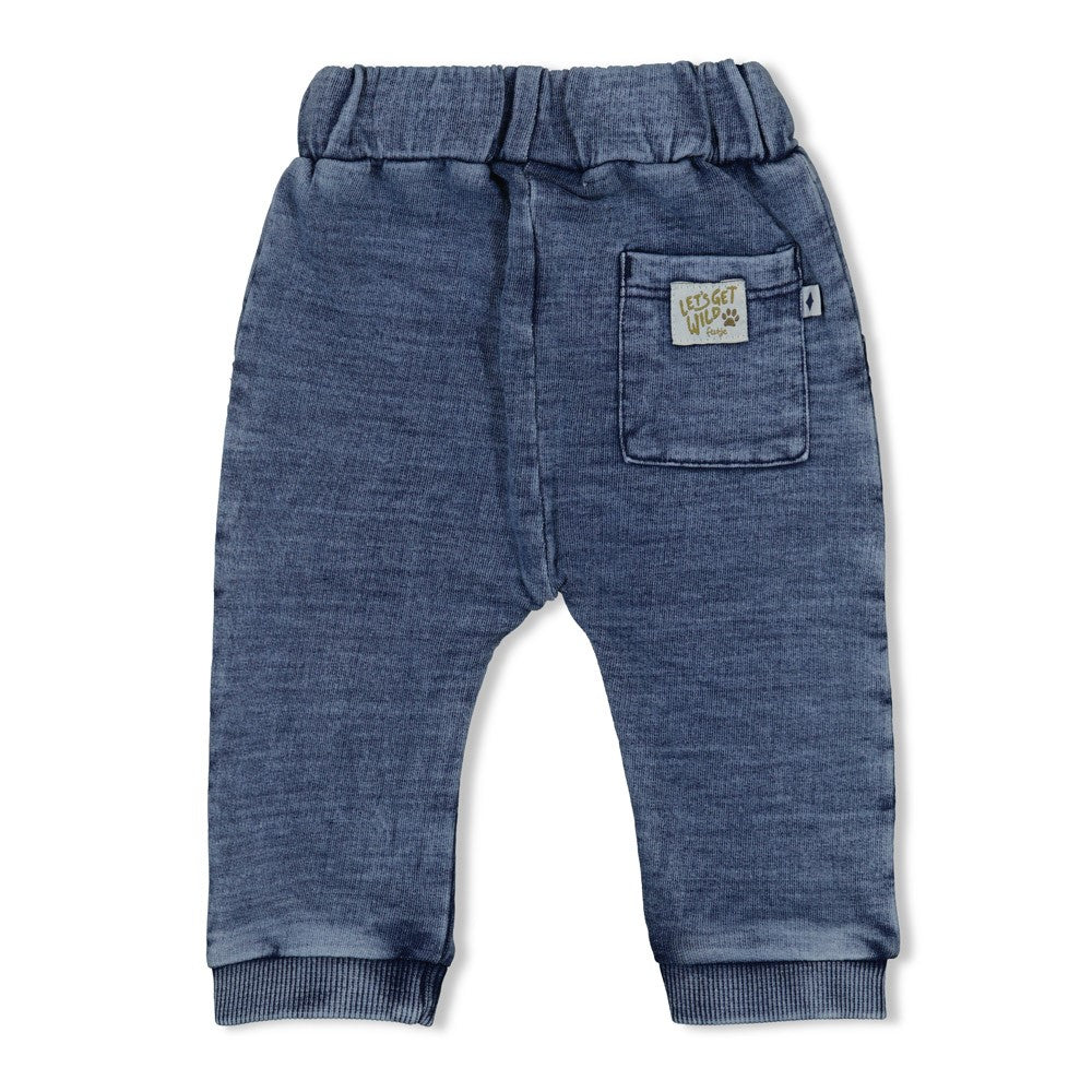 Jongens Broek jogg denim - Safari Savage van Feetje in de kleur L.blauw denim in maat 86.