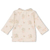 Meisjes Longsleeve pointelle rib AOP - Let Your Dreams Blossom van Feetje in de kleur Offwhite in maat 86.