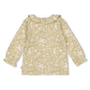 Meisjes Longsleeve crinkle ruches AOP - Let Your Dreams Blossom van Feetje in de kleur Groen in maat 86.