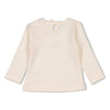 Meisjes Longsleeve pointelle rib - Let Your Dreams Blossom van Feetje in de kleur Offwhite in maat 86.