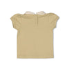Meisjes T-shirt met kraag - Let Your Dreams Blossom van Feetje in de kleur Groen in maat 86.