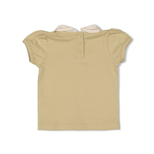 Feetje T-shirt met kraag - Let Your Dreams Blossom