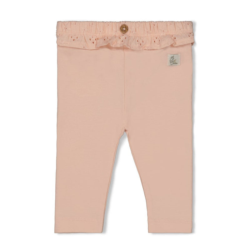 Meisjes Legging - Let Your Dreams Blossom van Feetje in de kleur Perzik in maat 86.