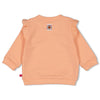 Meisjes Sweater relaxed fit - Love Peace Aloha van Feetje in de kleur Perzik in maat 86.