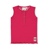 Meisjes Singlet rib met crochet rugdetail - Love Peace Aloha van Feetje in de kleur Fuchsia in maat 86.