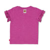 Meisjes T-shirt - Love Peace Aloha van Feetje in de kleur Paars in maat 86.