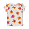 Meisjes T-shirt AOP - Love Peace Aloha van Feetje in de kleur Wit in maat 86.