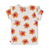 Meisjes T-shirt AOP - Love Peace Aloha van Feetje in de kleur Wit in maat 86.