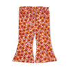 Meisjes Flare broek AOP - Love Peace Aloha van Feetje in de kleur Perzik in maat 86.