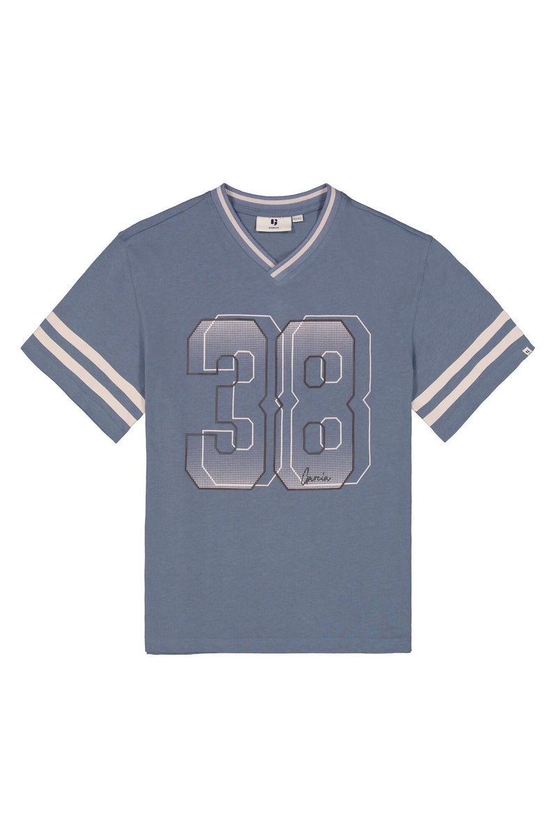 Jongens T-Shirt  van Garcia in de kleur Jay Blue in maat 176.