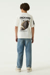 Jongens T-Shirt  van Garcia in de kleur Off White in maat 176.
