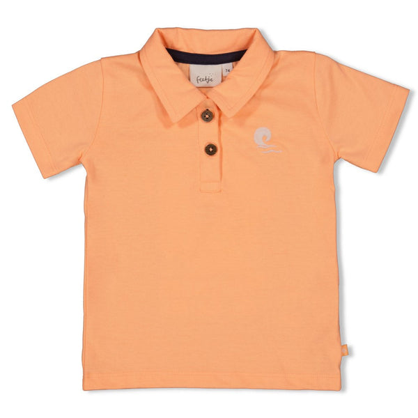 Jongens Polo - Lagoon Legends van Feetje in de kleur Neon Oranje in maat 86.