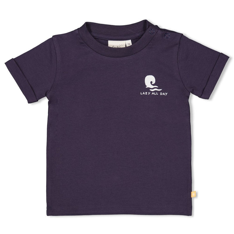 Jongens T-shirt - Lagoon Legends van Feetje in de kleur Indigo in maat 86.