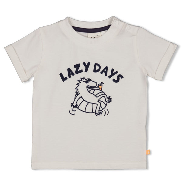 Jongens T-shirt - Lagoon Legends van Feetje in de kleur Wit in maat 86.