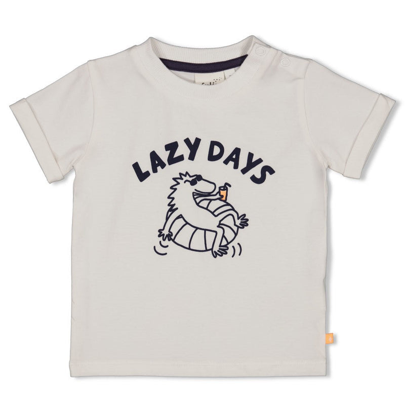 Jongens T-shirt - Lagoon Legends van Feetje in de kleur Wit in maat 86.