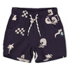 Jongens Short mousseline AOP - Lagoon Legends van Feetje in de kleur Indigo in maat 86.