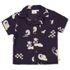 Jongens Blouse mousseline AOP - Lagoon Legends van Feetje in de kleur Indigo in maat 86.
