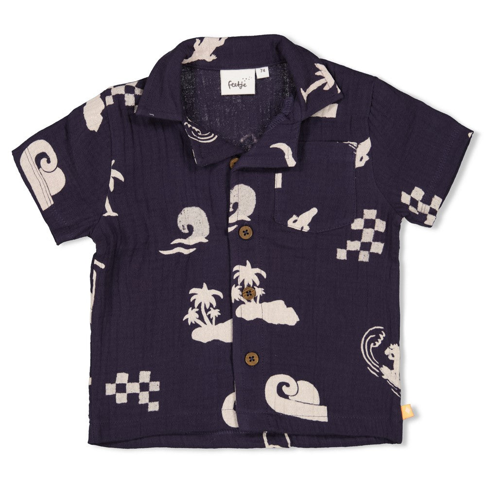 Feetje Blouse mousseline AOP - Lagoon Legends